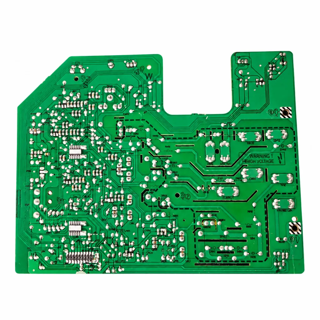Placa PCB verde de alta tensión.webp