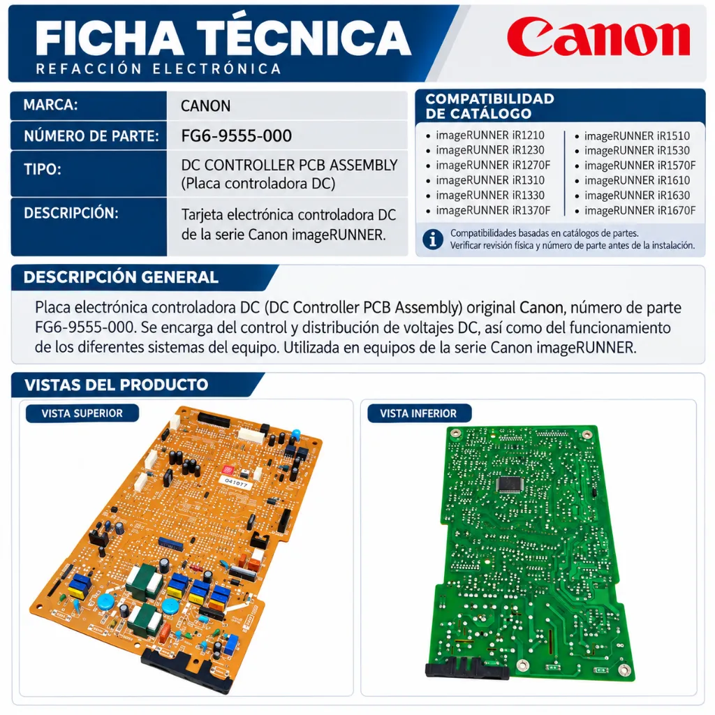 Ficha Técnica PCB Canon FG6-9555-000.webp