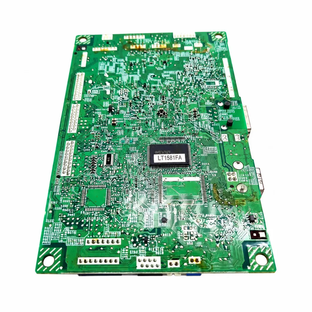 Fotografía de PCB verde con chip LT1581FA.webp