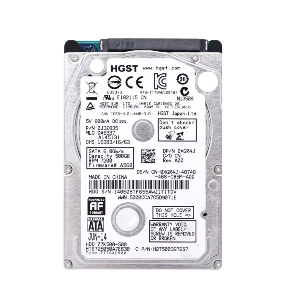 5 Pack - HDD 500 gb  HGST Z5K500-500 42T1372 Sata 6.0Gb/s 