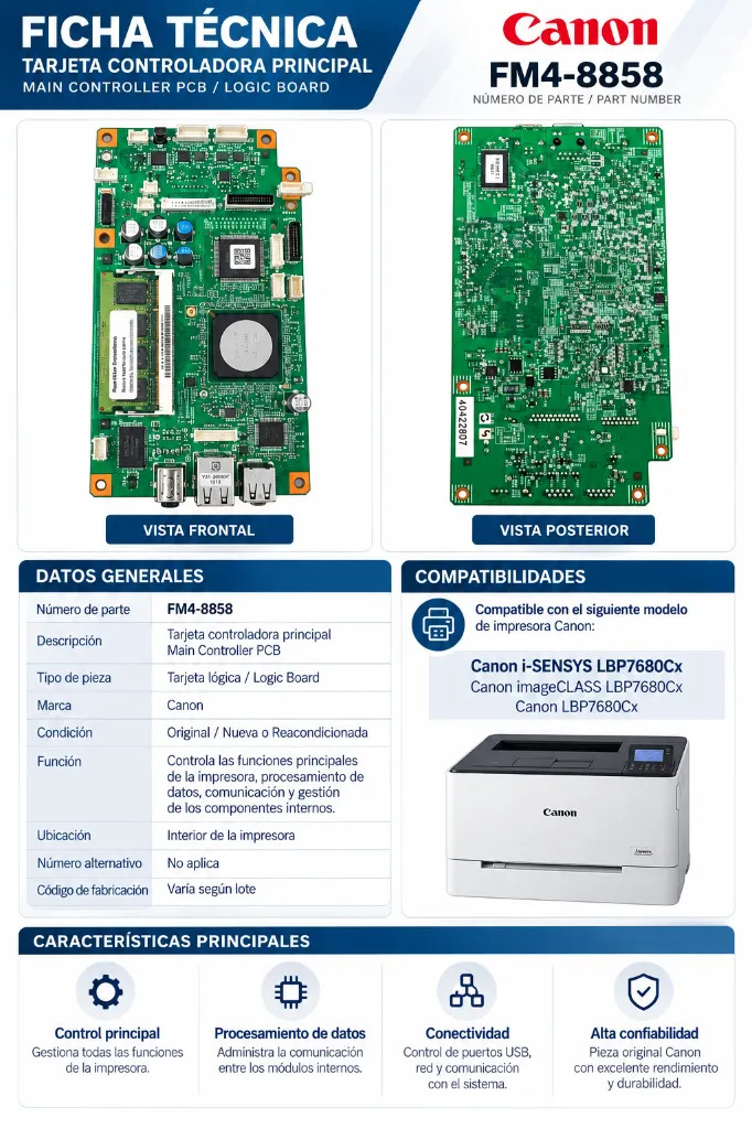 Ficha Técnica PCB Canon FM4-8858.webp