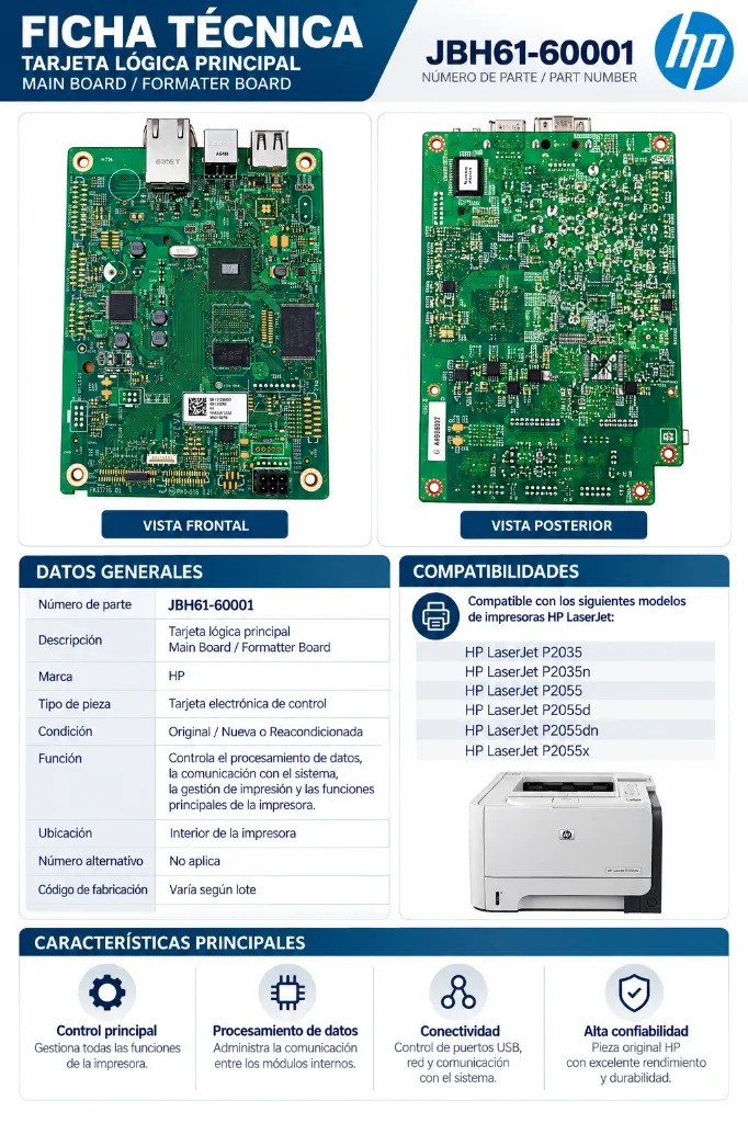 Ficha técnica tarjeta lógica HP LaserJet.webp