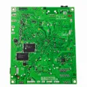 Placa de circuito verde detallada.webp