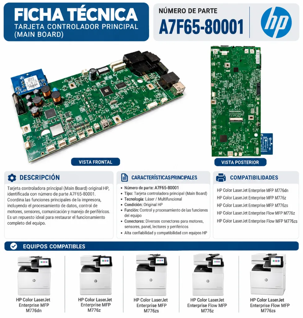 Ficha técnica de tarjeta controladora HP.webp