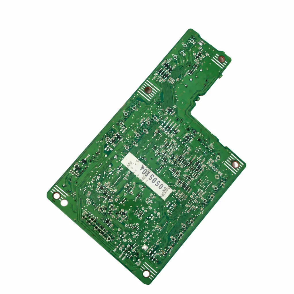 Placa PCB verde con etiqueta central.webp