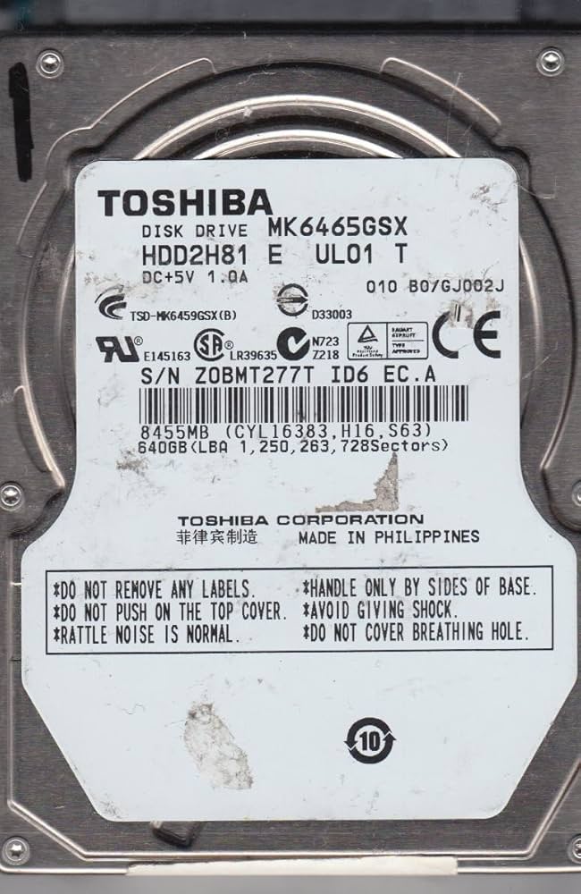 3 Pack - Disco Duro HDD Toshiba 640 gb 