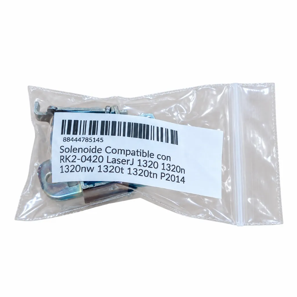 Solenoide metálico en bolsa etiquetada.webp