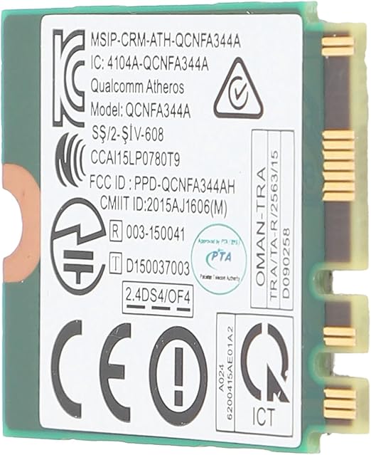 Tarjeta Inalámbrica Wi-fi, Red de Banda Dual 2.4G / 5G 802.11A / B/G/N/AC DW1820, Accesorios de Computadora