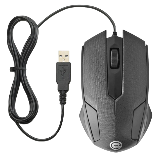 Mouse Óptico Alámbrico Easy Line El-994121 1200dpi 1.5mts