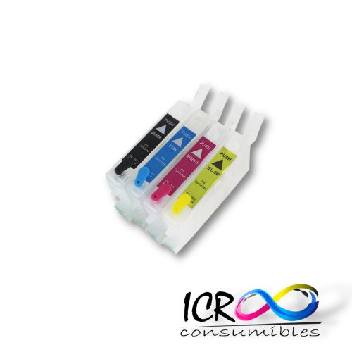 [CARRELL] Juego de Cartuchos Rellenables para Eps 731n T0731 T0731N 73N TX210 CX3900 CX7300 CX8300 C79 C90 T40W CX5900F CX6900F