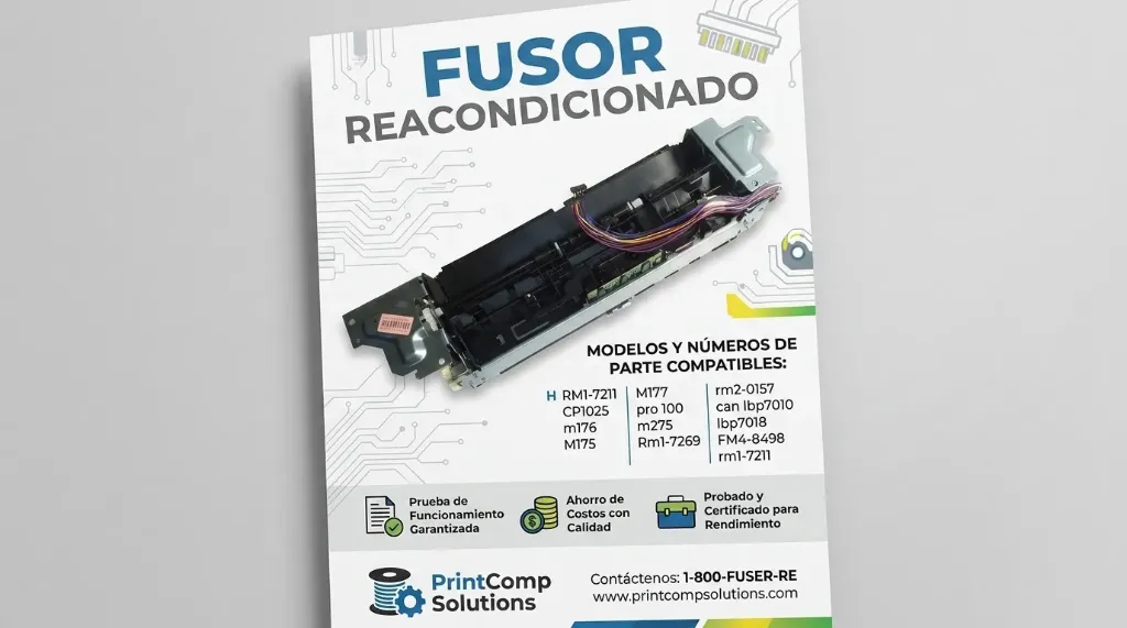 Fusor reacondicionado para H RM1-7211 CP1025 m176 M175 M177 pro 100 m275  Rm1-7269 rm2-0157 can lbp7010 lbp7018 FM4-8498 rm1-7211 Envio gratis
