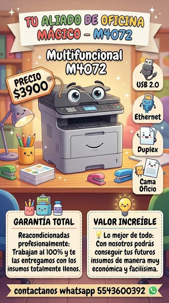 Impresora Multifuncional Reacondicionada Samsung ProXpress M4072