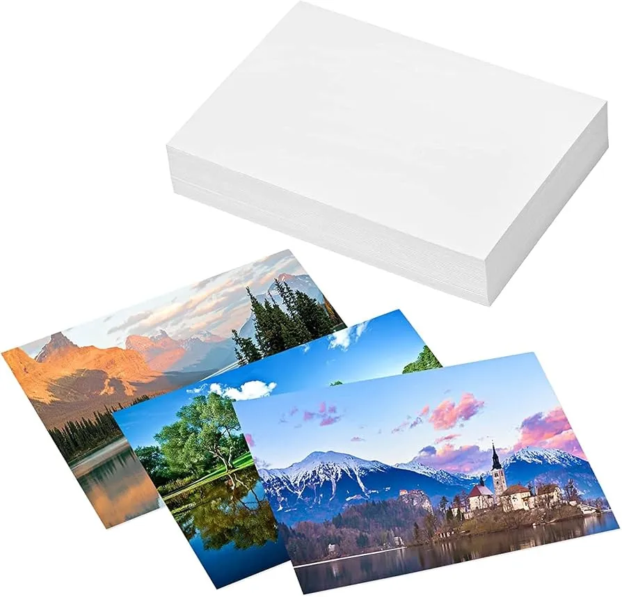 Papel Fotográfico GENERICO Carta Blanco Glossy 200g 50 Hojas (sin marca)