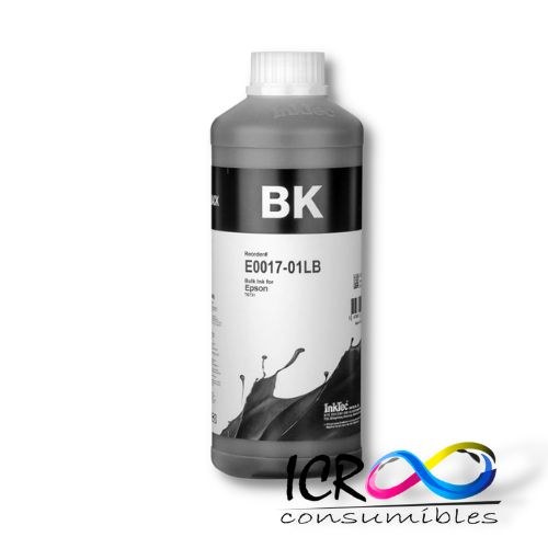 Litro de Tinta Base Agua Bk para Eps InkTec E0019-01LB T6731