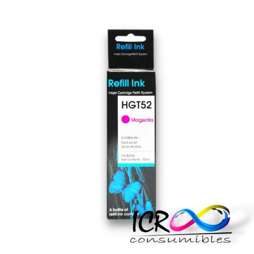 Cartucho de Tinta Gen Mg para H GT52 Ink Tank 115 410 415 315 Smart Tank 510 550 610 GT51