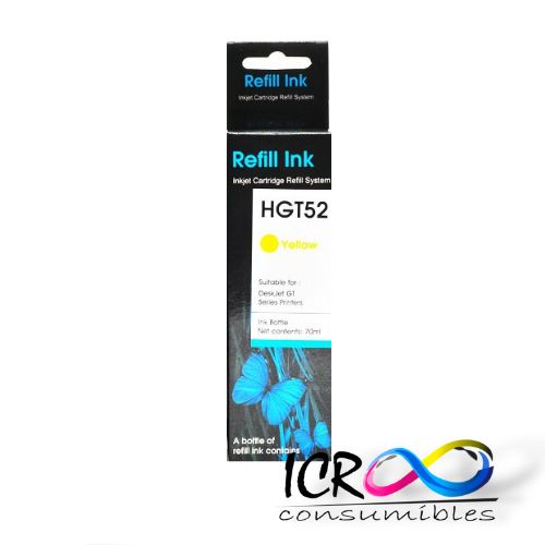 Cartucho de Tinta Gen Ye para H GT52 Ink Tank 115 410 415 315 Smart Tank 510 550 610