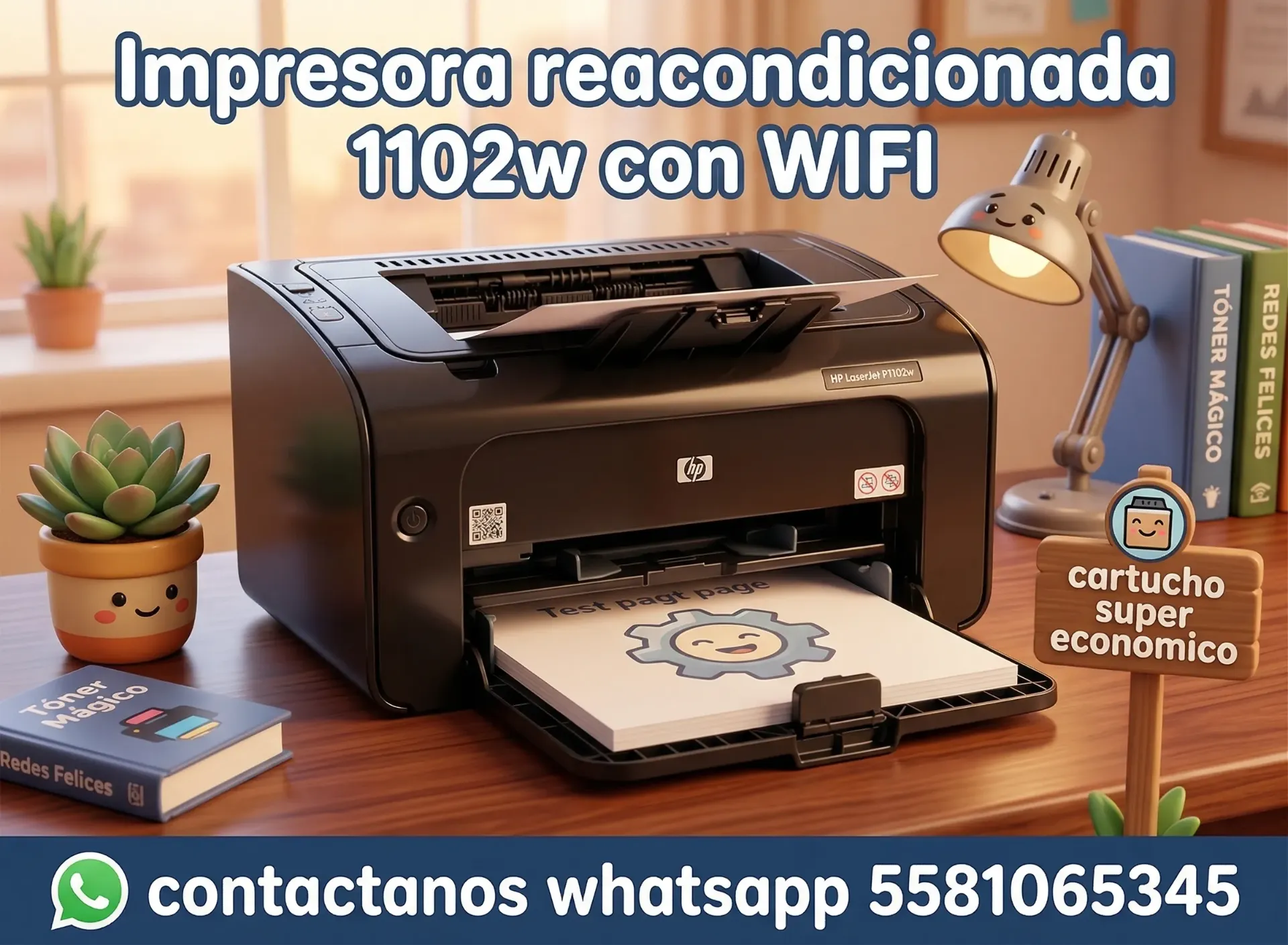 Impresora Reacondicionada H LaserJet p serie P1102w 1102w