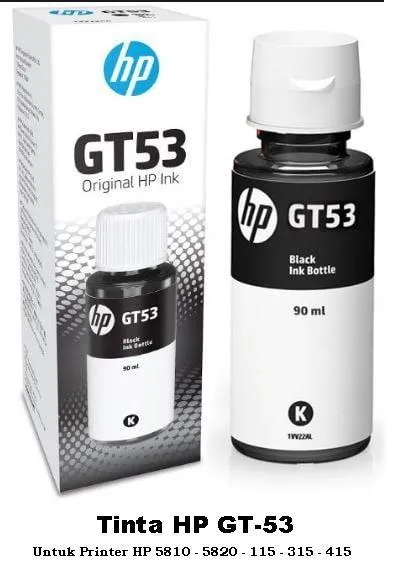 Cartucho de Tinta ORIGINAL BK para H GT52 Ink Tank 115 410 415 315 Smart Tank 510 550 610