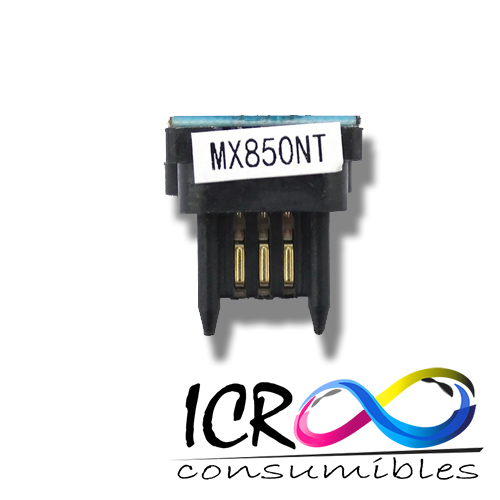 Chip Toner Bk para Sha MX850 MX950 MX1100 M850 M950 M1100