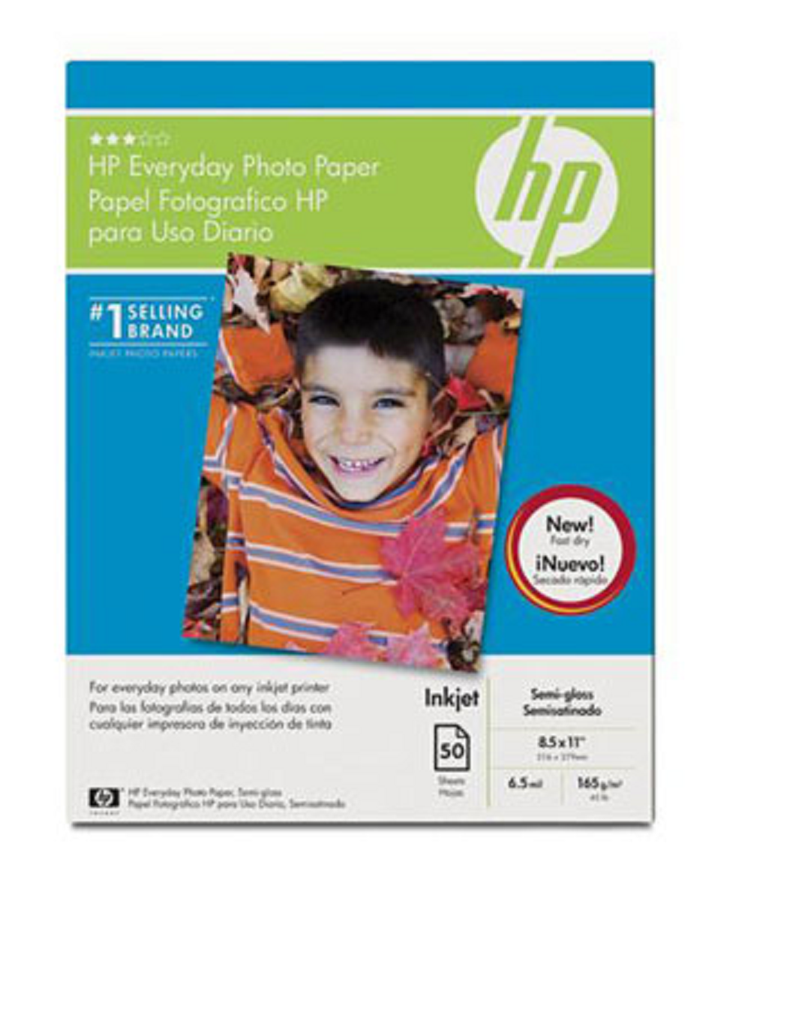 Papel Fotográfico Hp Q8723A Everyday Semi Gloss 165g 50 Hojas