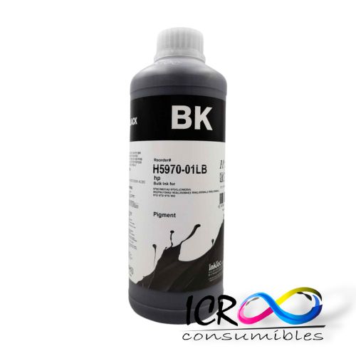 Litro de Tinta Pigmentada Bk para H Inktec H5970-01LB 970(CN621A) 970XL(CN625A) 952(F6U15AN) 953(L0S58AE) 954(L0S59AL) 955(L0S60AL) 972 973 975 993