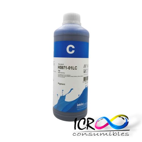 Litro de Tinta Pigmentada Cy para H Inktec H5971-01LC 971(CN621A) 971XL(CN625A) 952(F6U15AN) 953(L0S58AE) 954(L0S59AL) 955(L0S60AL) 972 973 975 99