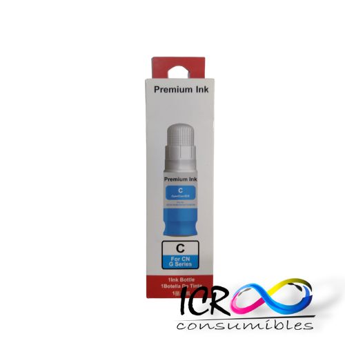 Cartucho de Tinta Gen Cy para Can GI190 G110 G1110 G2100 G2101 G2110 G2111 G3100 G3101 G3110 G3111 G4100 G4102 G4110 G4111