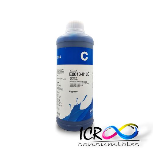 Litro de Tinta Pigmentada Cy para Eps  E0013-01LC T0682 T0692 T0712 T0732 T0732N T0882 T0892 T0912 T0922 T0922N  T1352 T1382 T1402 T6772 T7012