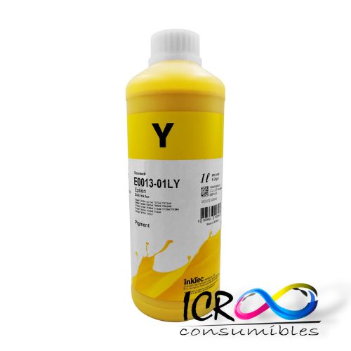 Litro de Tinta Pigmentada Ye para Eps  E0013-01LY T0682 T0692 T0712 T0732 T0732N T0882 T0892 T0912 T0922 T0922N  T1352 T1382 T1402 T6772 T7012