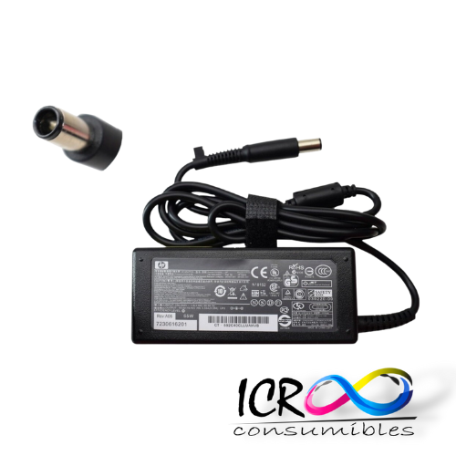 Cargador para hp 19.5v 3.33a punta: 7.4x5.0