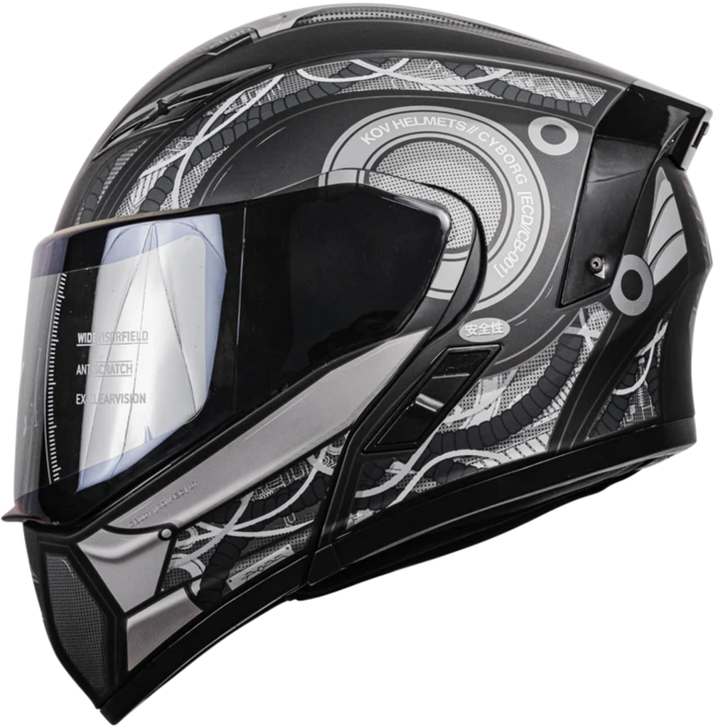 KOV CASCO ESTELAR CYBORG NEGRO L