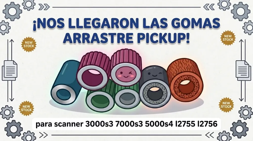 [INV] Kit Gomas compatible con Scanner h 3000s3 5000s4 7000s3 l2754a Envio gratis