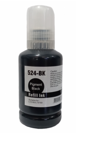 127ml tinta pig bk en caja para eps t524 l6490 l5150 l5160 