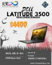 Laptop Dell Latitud 3500 Intel Core i5-8265U Reacondicionada SSD 240gb Ram 8gb pantalla 15.6´´