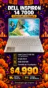 Laptop Dell Inspiron  14 7000 Intel Core i7-10510U Decima Generacion Reacondicionada SSD 256gb Ram 8gb pantalla 14´´  Envio Gratis 3 meses sin Intereses Mochila de Regalo