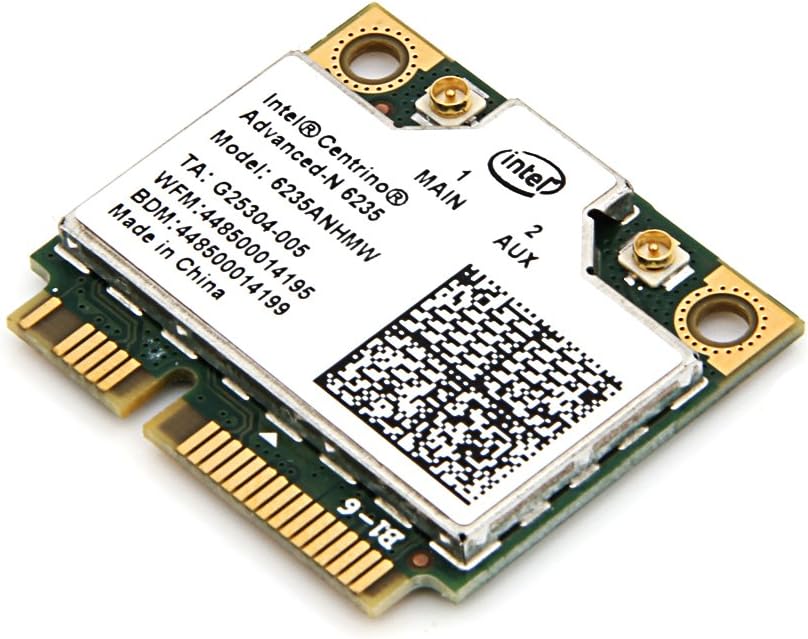 Tarjeta wifi Intel Centrino Advanced-N 6235 6235ANHMW Wlan Bluetooth 4.0 Half MINI Card 802.11 a/b/g/n Dual-band 300 Mbps