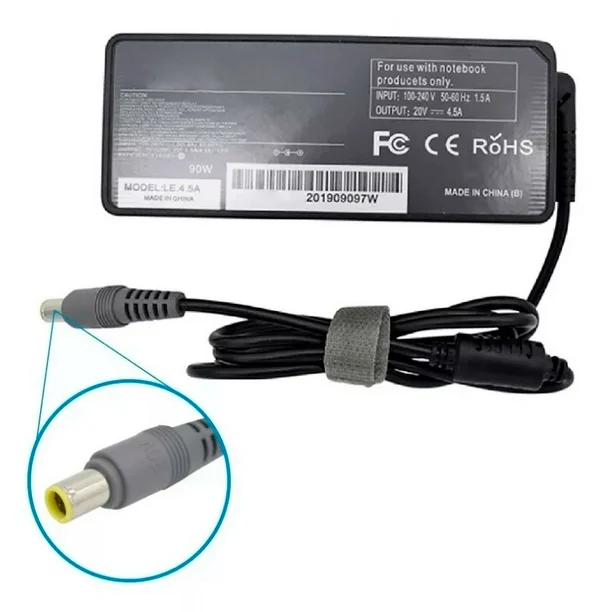 Cargador Para Laptop IBM  20v 4.5a Pin Central 7.9*5.0mm Lenovo Thinkpad T400/410 L430