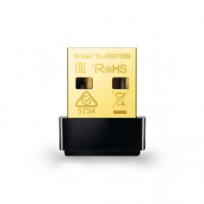 Adaptador USB Nano TP-LINK inalámbrico TL-WN725N, USB, 150 Mbit/s, Negr