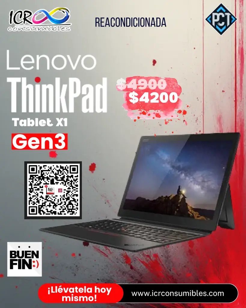 Lenovo ThinkPad X1 Tablet Gen 3 8 GB de RAM SSD de 240 GB Intel core i5 8va gen