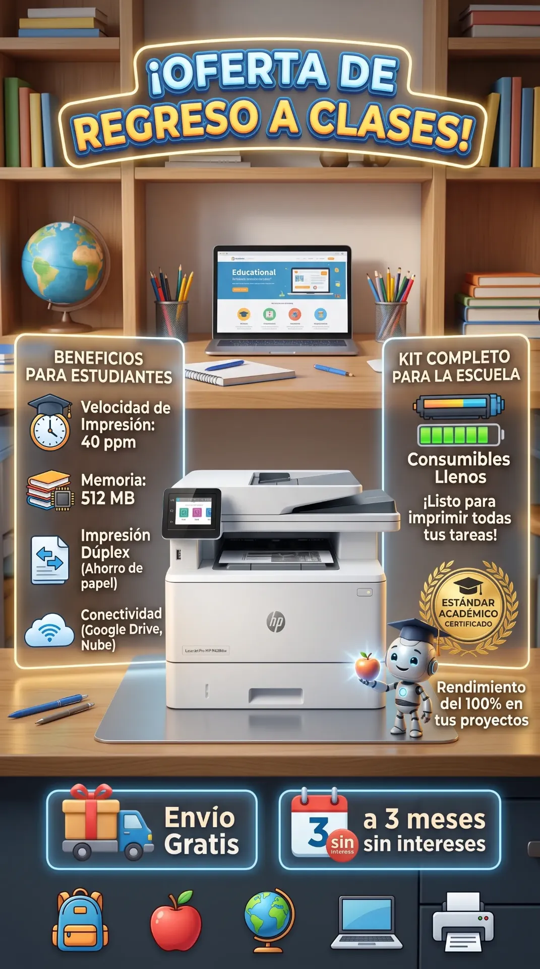 Multifuncional reacondicionada m428dw 40 Paginas por minuto 512 MB duplex WIFI Ethernet consumibles llenos trabajando al 100% Envio Gratis, a 3 meses sin intereses Promocion de 3990.00 a 3300.00