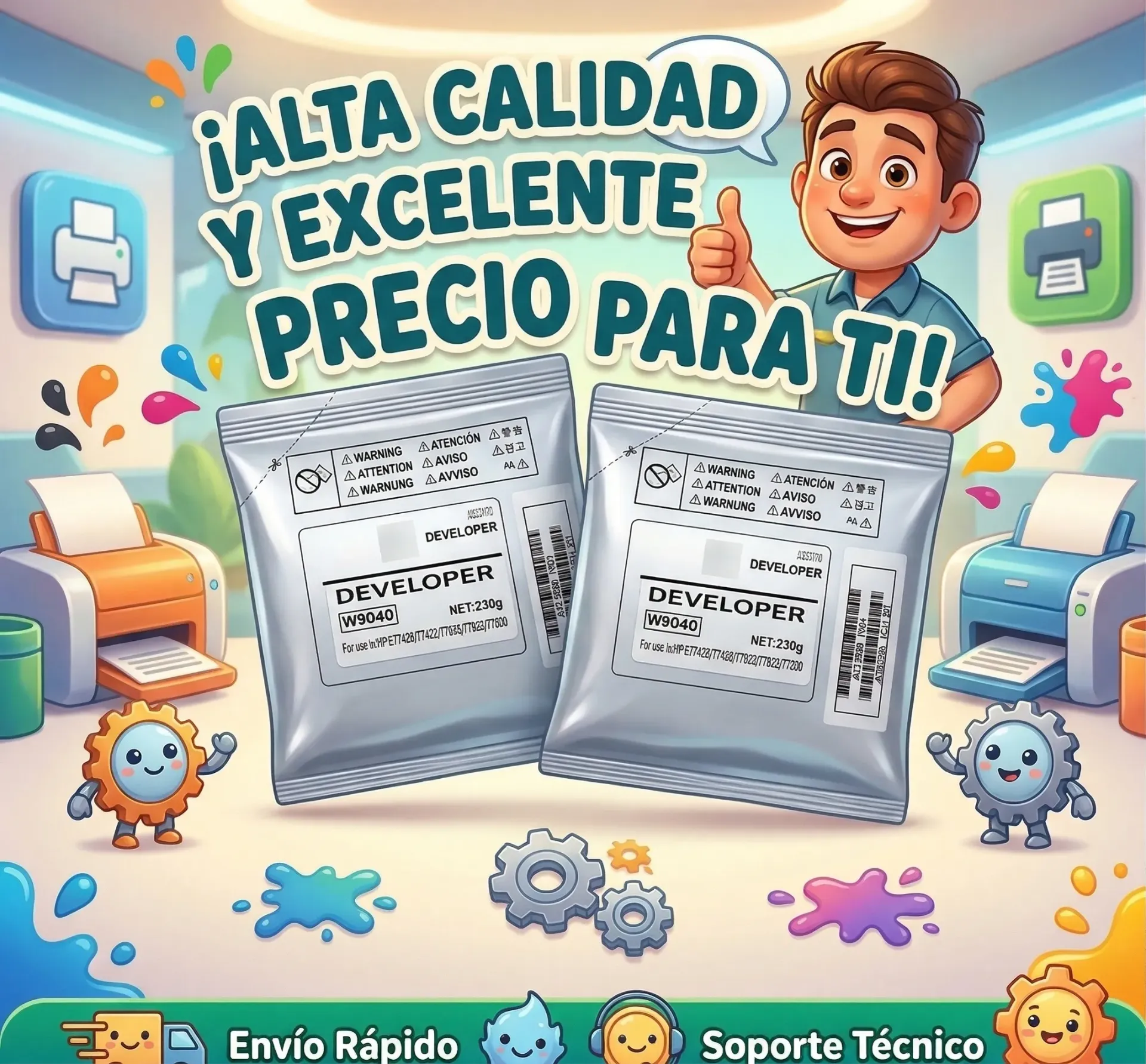 Revelador Cyan para W9040 E77822 77825 72530 77830 77840 77850 77860 78223