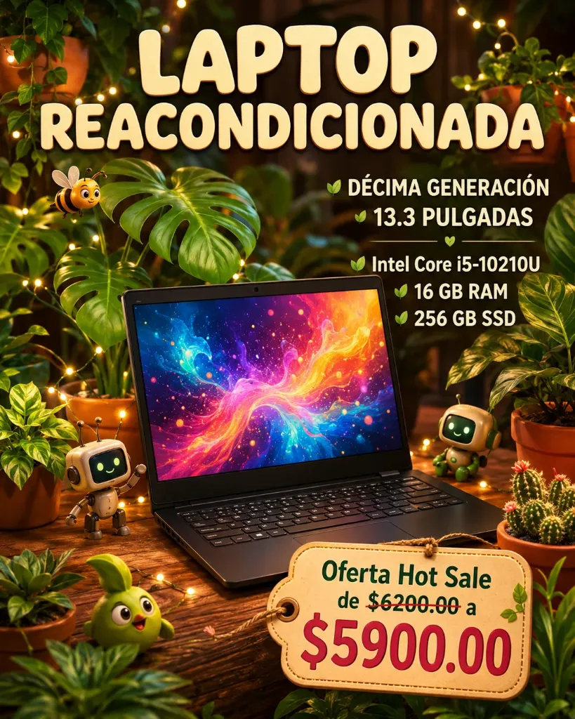 Laptop reacondicionada Lenovo Thinkpad L13 pantalla: 13.3 Pulgadas,  Intel Core i5-10210U Decima Generacion  16 GB RAM  256 GB SSD Envio Gratis 3 meses sin intereses
