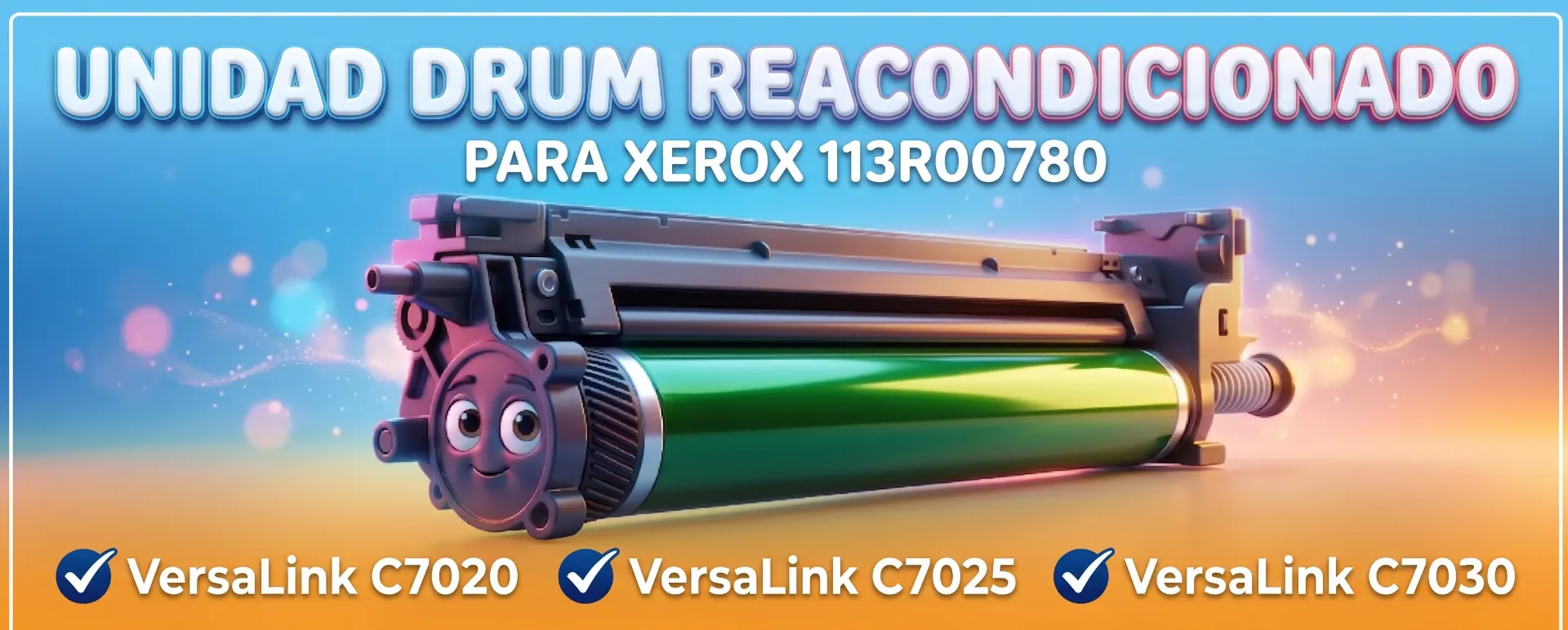 Unidad drum reacondicionado para Xer 113R00780 VersaLink C7020 C7025 C7030 Sirve para cualquier color Envio Gratis, Garantia 90 dias