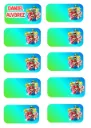 Etiquetas de Mario b personalizable