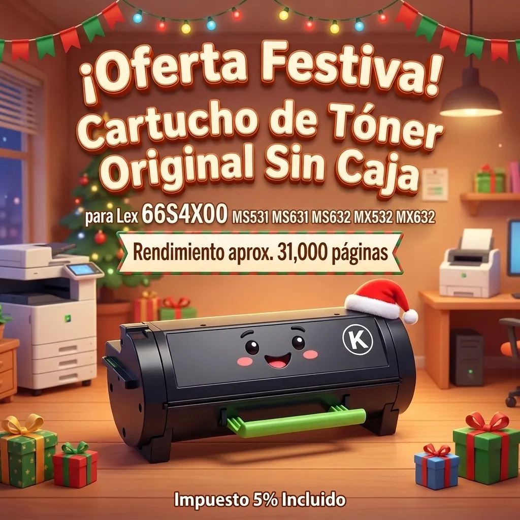 [INV] Toner Original Sin Caja para Lex 66S4X00 MS531 MS631 MS632 MX532 MX632 rendimiento aprox 31000 imp al 5%
