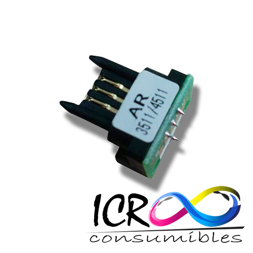Chip Toner Bk para Sha Imagistic IM 3511 4511 3510 IM4510