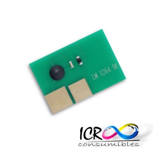 Chip Toner Bk para Lex X264 X364 X363 9k