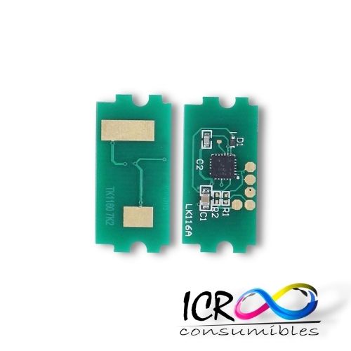 [CHIPKYO] Chip Toner Bk para Kyo TK1160 TK1162 TK1163 TK1164 TK1166 TK1168 ECOSYS P2040 P2040dn P2040dw