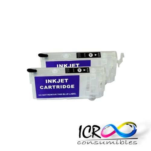 [CARRELL] Jgo Cartucho Rellenable para Eps K101 K103 1361 T1371 con Chip K100 K101 K200 K300 K105 K205 K305