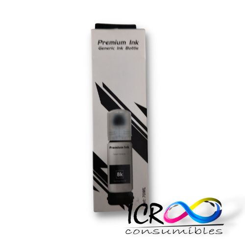 *Cartucho de Tinta Gen Bk para Eps T504 T544 70ML EcoTank L4150 L4160 L6161 L6171 L1110 L3110 L3150